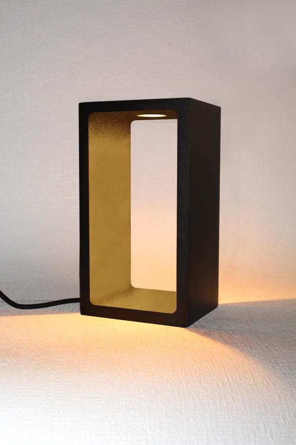 Artdelight Corridor - lampe de table - 18,2 x 10 x 8 cm - variateur 3 positions - 6W LED inclus - IP40 - noir