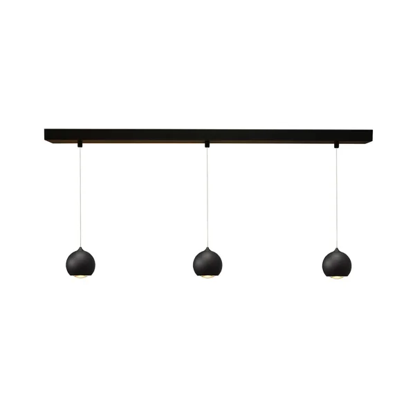 Artdelight Denver - lampe suspendue - 100 x 8,2 x 200 cm - 3 x 7W LED dimmable inclus - noir