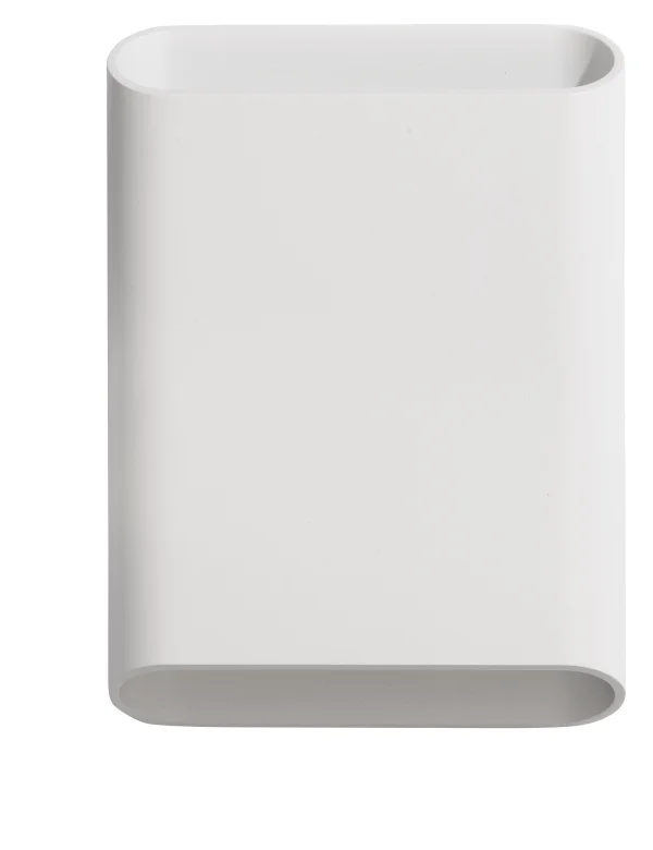 Artdelight Diaz - applique murale - 4 x 14,5 x 20 cm - 2 x 6W LED inclus - IP65 - blanc