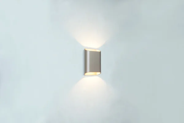 Artdelight Diaz Small - applique murale - 4 x 10 x 15 cm - 2 x 3W LED inclus - IP54 - champagne
