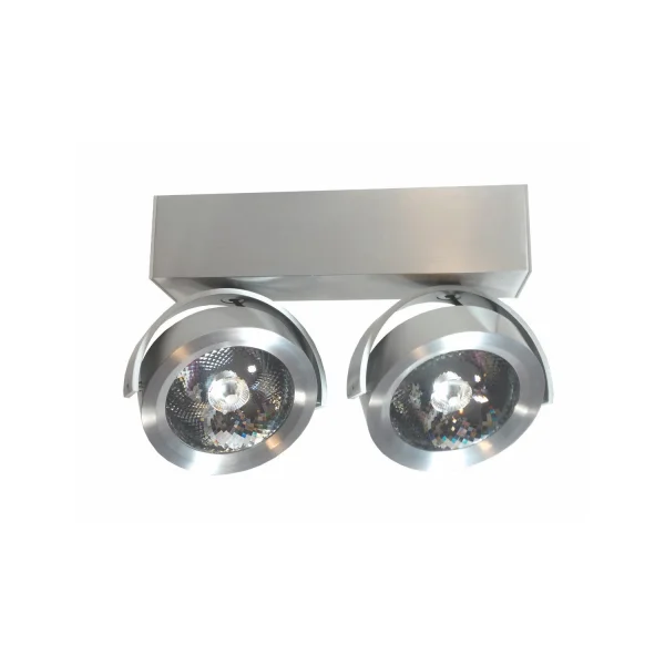 Artdelight Dutchess LED - spot en saillie 2L - 25 x 6 x 19 cm - 2 x 13W LED dimmable inclus - aluminium