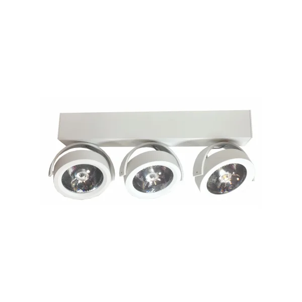 Artdelight Dutchess LED - spot en saillie 3L - 40 x 6 x 19 cm - 3 x 13W LED dimmable inclus - blanc