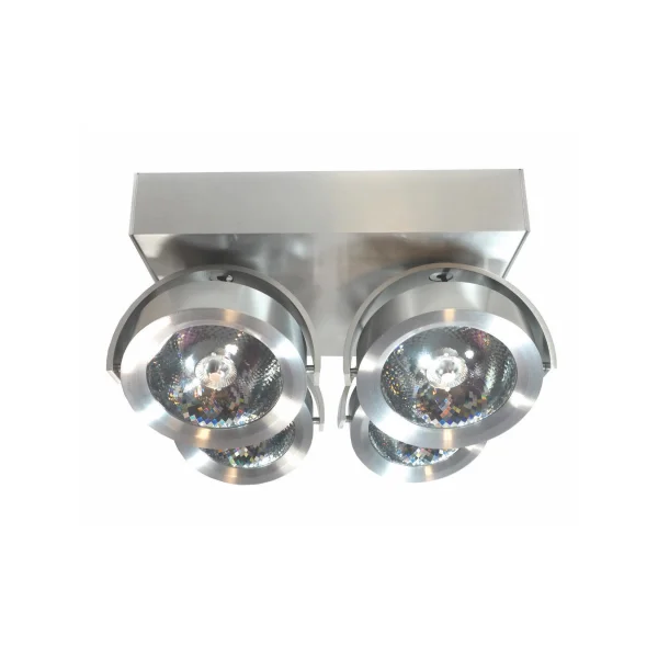 Artdelight Dutchess LED - spot en saillie 4L - 25 x 25 x 17,5 cm - 4 x 13W LED dimmable inclus - aluminium