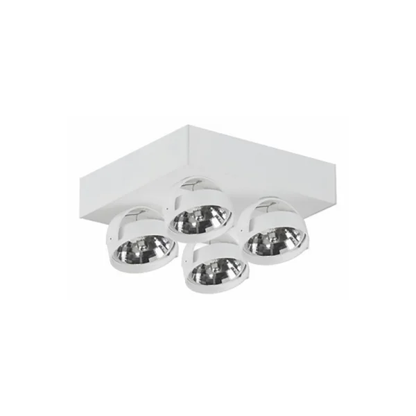 Artdelight Dutchess - spot en saillie 4L - 25 x 25 x 18 cm - blanc
