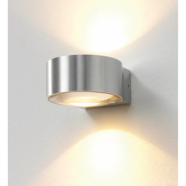 Artdelight Hudson - Applique d'extérieur - 10,5 x 11,8 x 6,5 cm - 2 x 4W LED dimmable inclus - IP54 - aluminium
