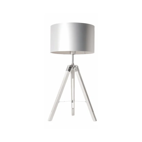 Artdelight Jewel - lampe à poser - Ø 35 x 67 cm - blanc et chrome