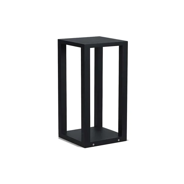 Artdelight Kenton - lampe de jardin - 20 x 20 x 40 cm - 10W LED dimmable inclus - IP54 - noir