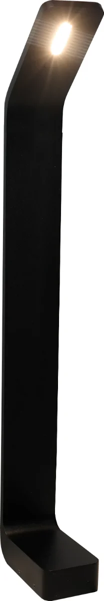 Artdelight Koloa - lampe de jardin - 11 x 6 x 60 cm - 6W LED inclus - IP54 - noir