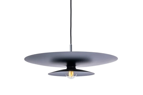 Artdelight Linares – suspension – Ø 50 x 16,5 cm – noir