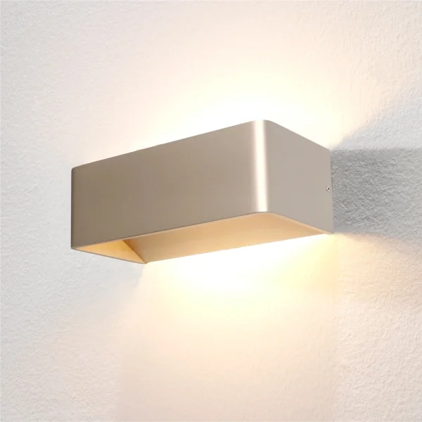 Artdelight Mainz - applique murale - 20 x 10 x 7 cm - 2 x 3W LED dimmable inclus - champagne
