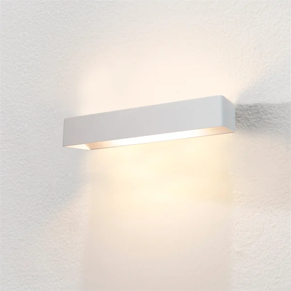 Artdelight Mainz XL - applique murale - 50 x 10 x 7 cm - 2 x 6,3W LED dimmable inclus - blanc