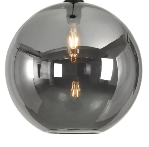 Artdelight Marino - abat-jour en verre - Ø 40 cm - titan