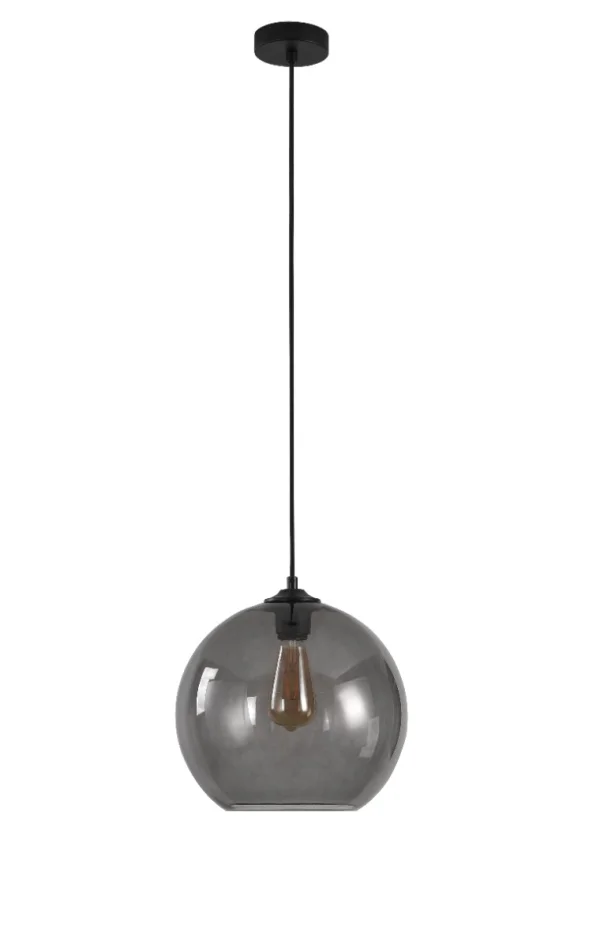 Artdelight Marino - lampe suspendue - Ø 30 x 186 cm - fumé