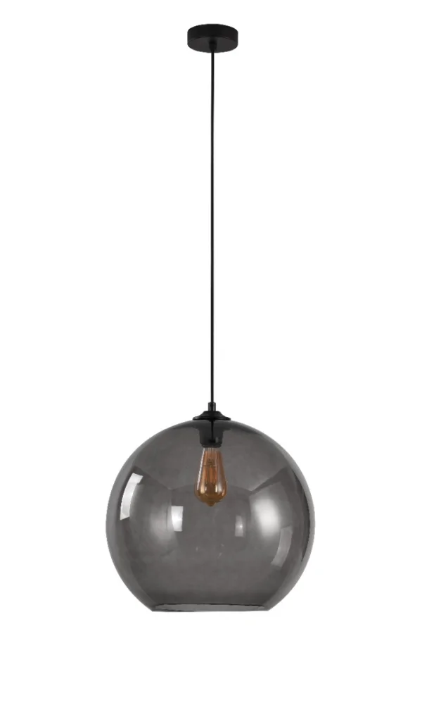 Artdelight Marino - lampe suspendue - Ø 40 x 195 cm - fumé
