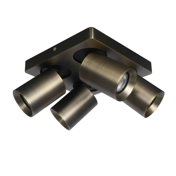 Artdelight Megano - spot de montage 4L - 20 x 20 x 11,5 cm - bronze antique