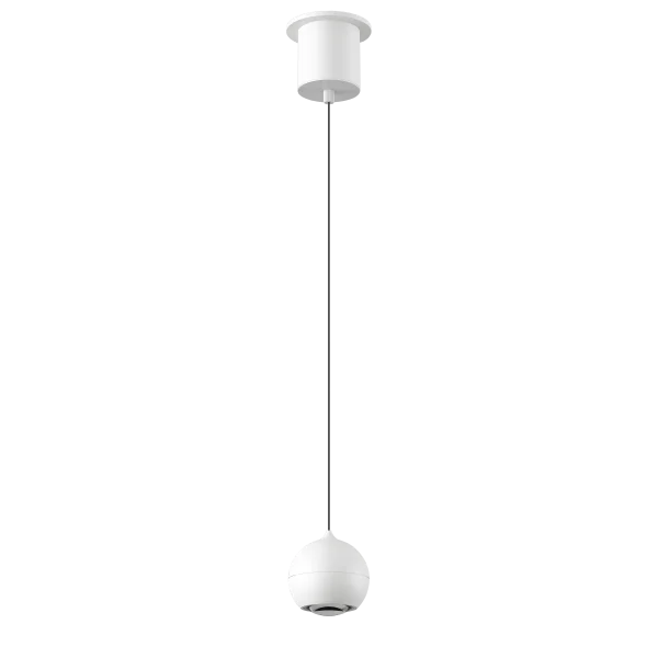 Artdelight Miami - suspension - Ø 10 x 218 cm - 10,8W dimmable LED inclus - blanc