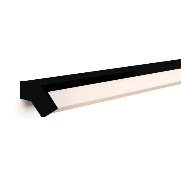 Artdelight Mirror-58 - applique murale - 58 x 6,8 x 8 cm - 9W LED inclus - IP44 - noir