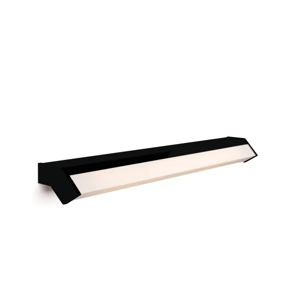 Artdelight Mirror-58 - applique murale - 88 x 6,8 x 8 cm - 12W LED inclus - IP44 - noir