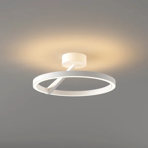 Artdelight Oregon - plafonnier - Ø 33 x 14,1 cm - 2 x 15W led dimmable inclus - blanc