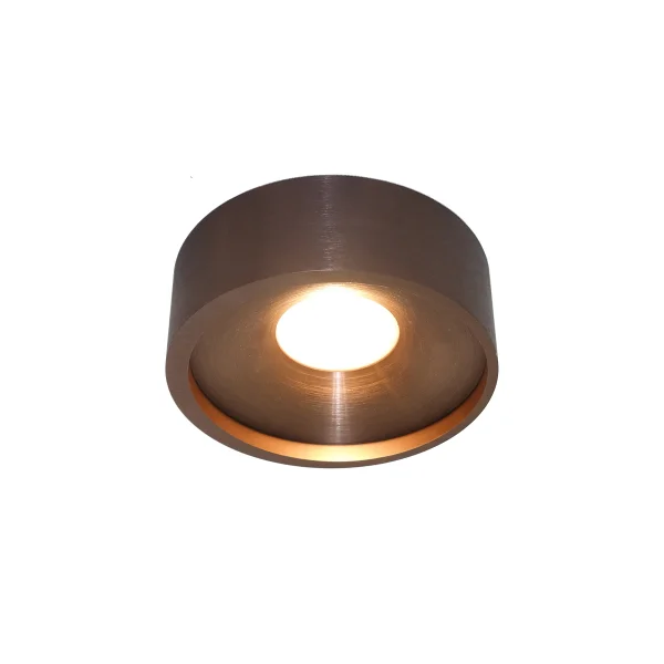 Artdelight Orlando - plafonnier - Ø 14 x 5 cm - 10W LED dimmable inclus - bronze