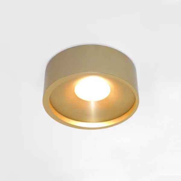 Artdelight Orlando - plafonnier - Ø 14 x 5 cm - 10W LED dimmable inclus - or