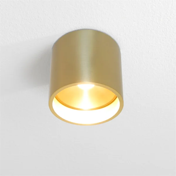 Artdelight Orleans - plafonnier - Ø 11 x 10 cm - 7W LED dimmable inclus - doré brossé
