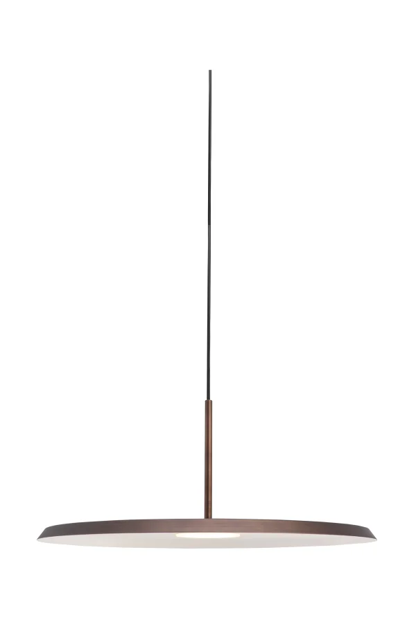 Artdelight Osorne - lampe suspendue - Ø 35 x 143,5 cm - 7W LED inclus - cuivre