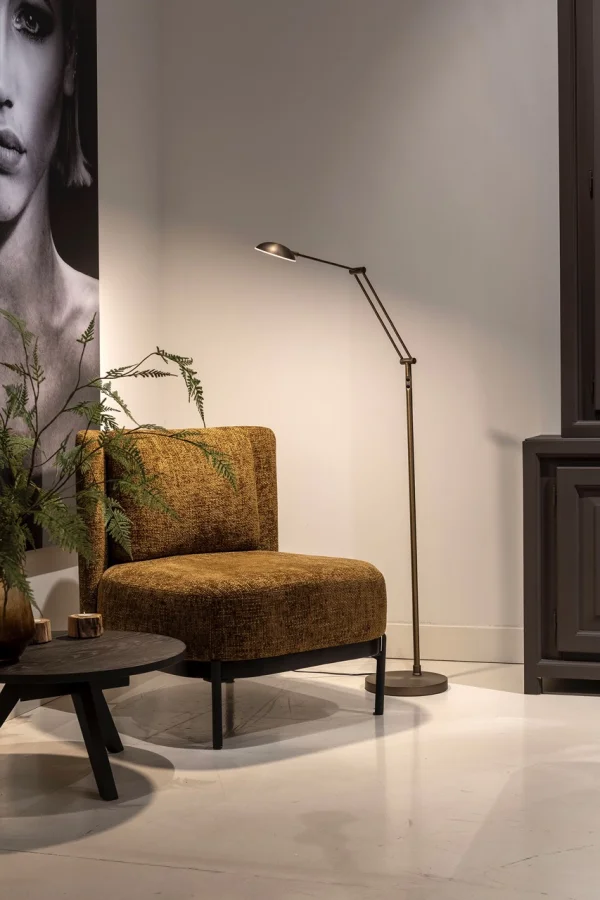 Artdelight Palermo - lampadaire - Ø 26 x 170 cm - 10W dim to warm LED inclus - bronze antique