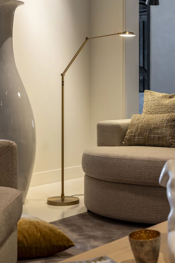 Artdelight Palermo - lampadaire - Ø 26 x 170 cm - 10W dim to warm led inclus - bronze