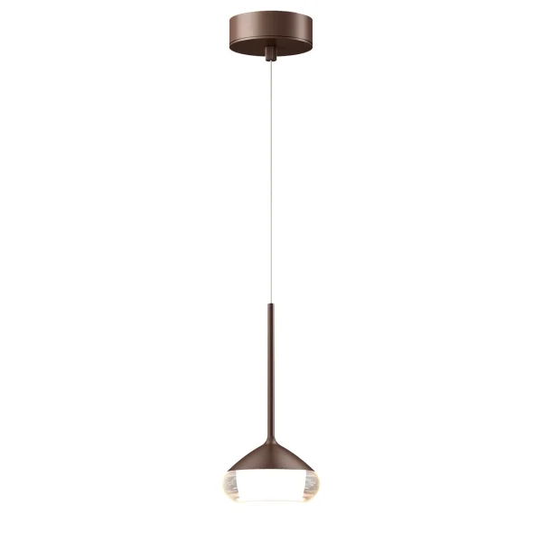 Artdelight Phoenix - lampe suspendue - Ø 11,6 x 208,2 cm - 7W dimmable led inclus - bronze brossé