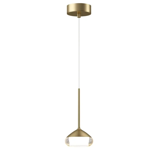 Artdelight Phoenix - lampe suspendue - Ø 11,6 x 208,2 cm - 7W dimmable led inclus - brushed gold