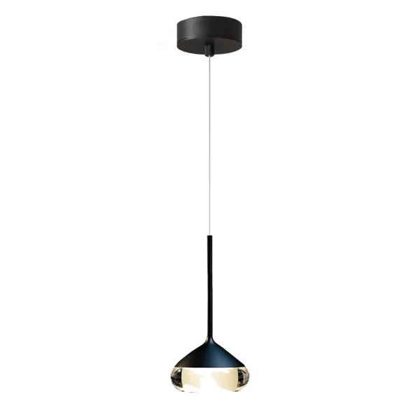 Artdelight Phoenix - lampe suspendue - Ø 11,6 x 208,2 cm - 7W dimmable led inclus - noir