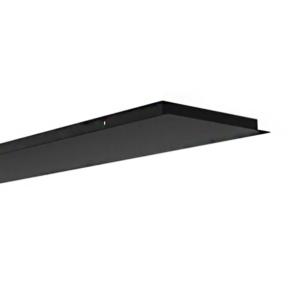 Artdelight Plate - plaque de plafond extensible jusqu'à 15 lampes - 160 x 30 x 3 cm - noir