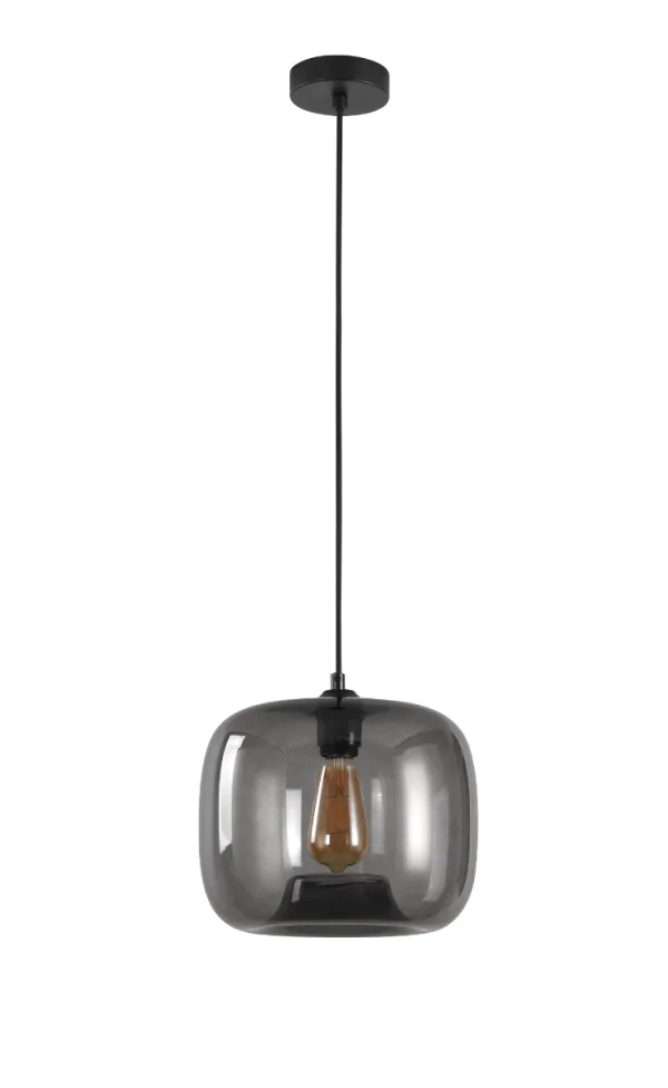 Artdelight Preston - lampe suspendue - Ø 28 x 178 cm - fumé