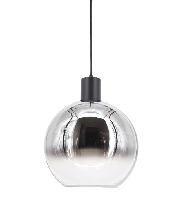 Artdelight Rosario - lampe suspendue - Ø 30 x 150 cm - chrome fumé