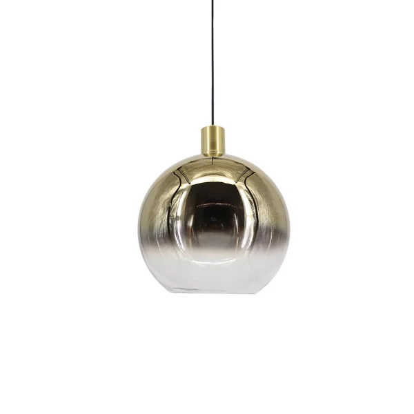 Artdelight Rosario - lampe suspendue - Ø 30 x 150 cm - or fumé