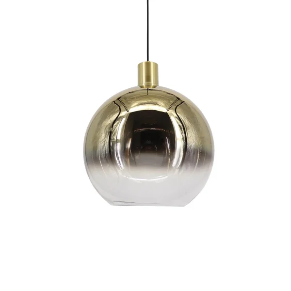 Artdelight Rosario - lampe suspendue - Ø 40 x 150 cm - or fumé