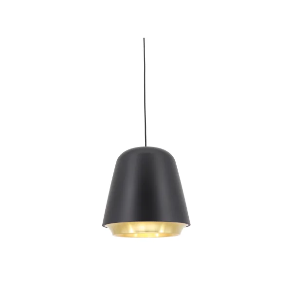 Artdelight Santiago - lampe suspendue - Ø 35 x 190,5 cm - noir et or