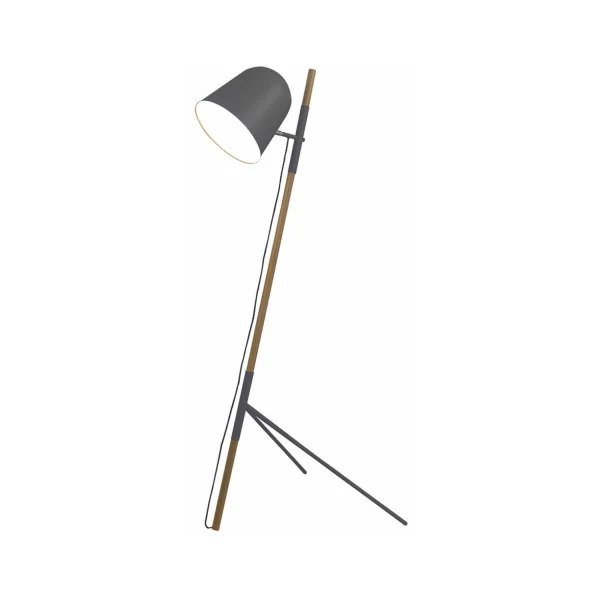 Artdelight Sensa - lampadaire - 150 cm - noir et marron clair