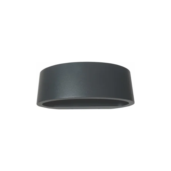 Artdelight Sharp - Applique d'extérieur - 19 x 10 x 7 cm - 7,2W LED dimmable inclus - IP65 - anthracite