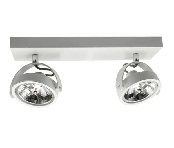 Artdelight Wajer - spot en saillie 2L - 40 x 12 x 14 - 2 x 3,5W LED dimmable inclus - blanc