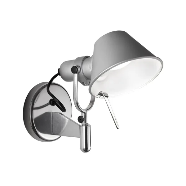 Artemide Applique murale Tolomeo Faretto aluminium, sans bouton on-off