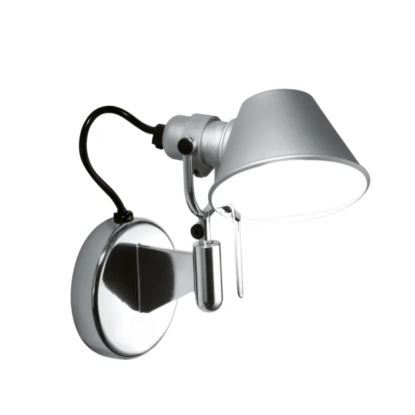 Artemide Applique murale Tolomeo Micro Faretto aluminium, sans bouton on-off