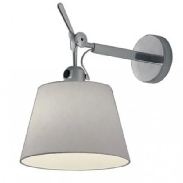 Artemide - Applique murale Tolomeo Parete Diffusore, grise, Ø 32 cm