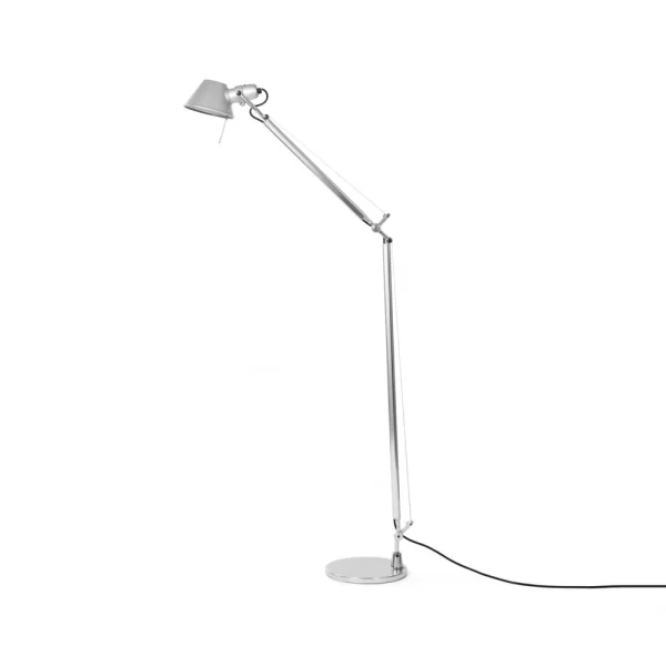 Artemide Lampe de lecture Tolomeo au sol aluminium