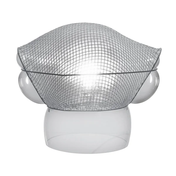 Artemide Lampe de table Patroclo Ø50 cm Verre fumé