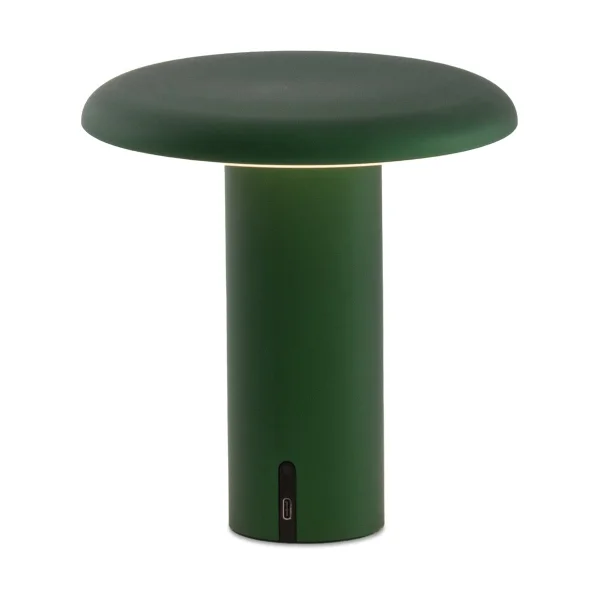 Artemide Lampe de table portable Takku de 19 cm Vert anodisé