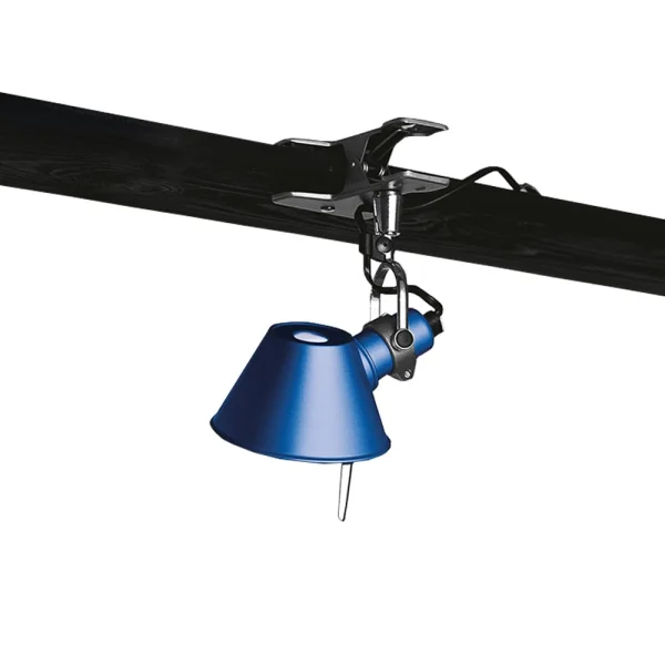 Artemide Lampe murale Tolomeo Micro Pinza avec fixation par pince bleu