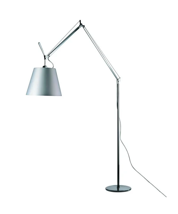 Artemide - Tolomeo Mega Lampadaire avec Variateur Ø320 Gris Satin/Noir