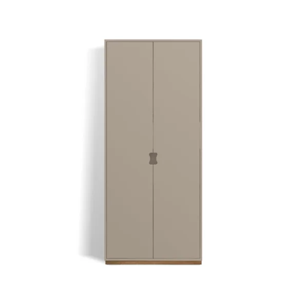 Asplund Armoire haute Snö F Dark sand, base en chêne, dj.30 cm